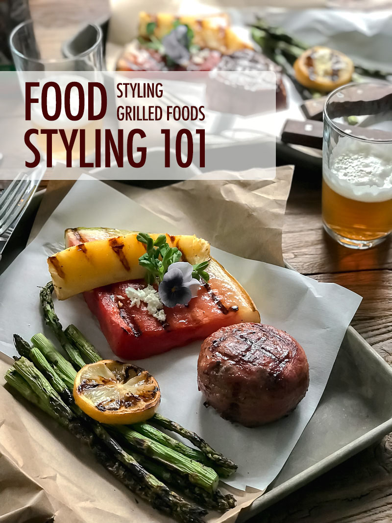 Grilled Steak, asparagus and fruit | Food Bloggers of Canada