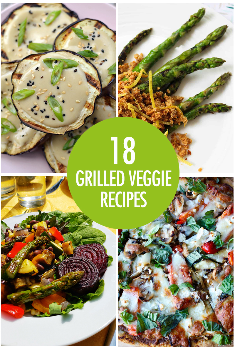 Collage of Grilled Veggies