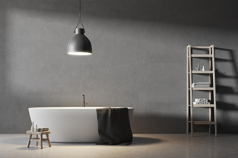 Empty peaceful bathroom 