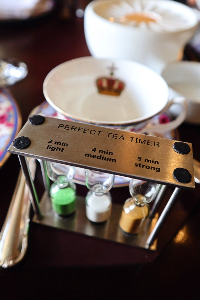 Tea timer at the Empress