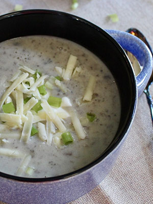 Mushroom Cheddar Chowder