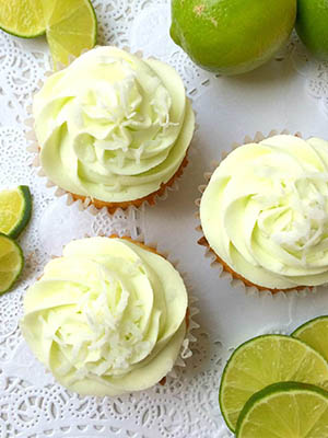 Coconut Cupcakes with Lime Buttercream Icing | Shifting Roots
