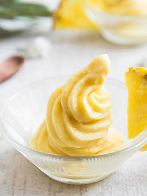Healthy Pineapple Nice Cream