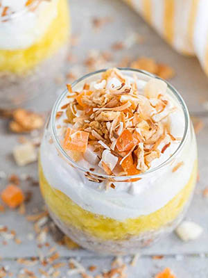 Pineapple Coconut Chia Pudding