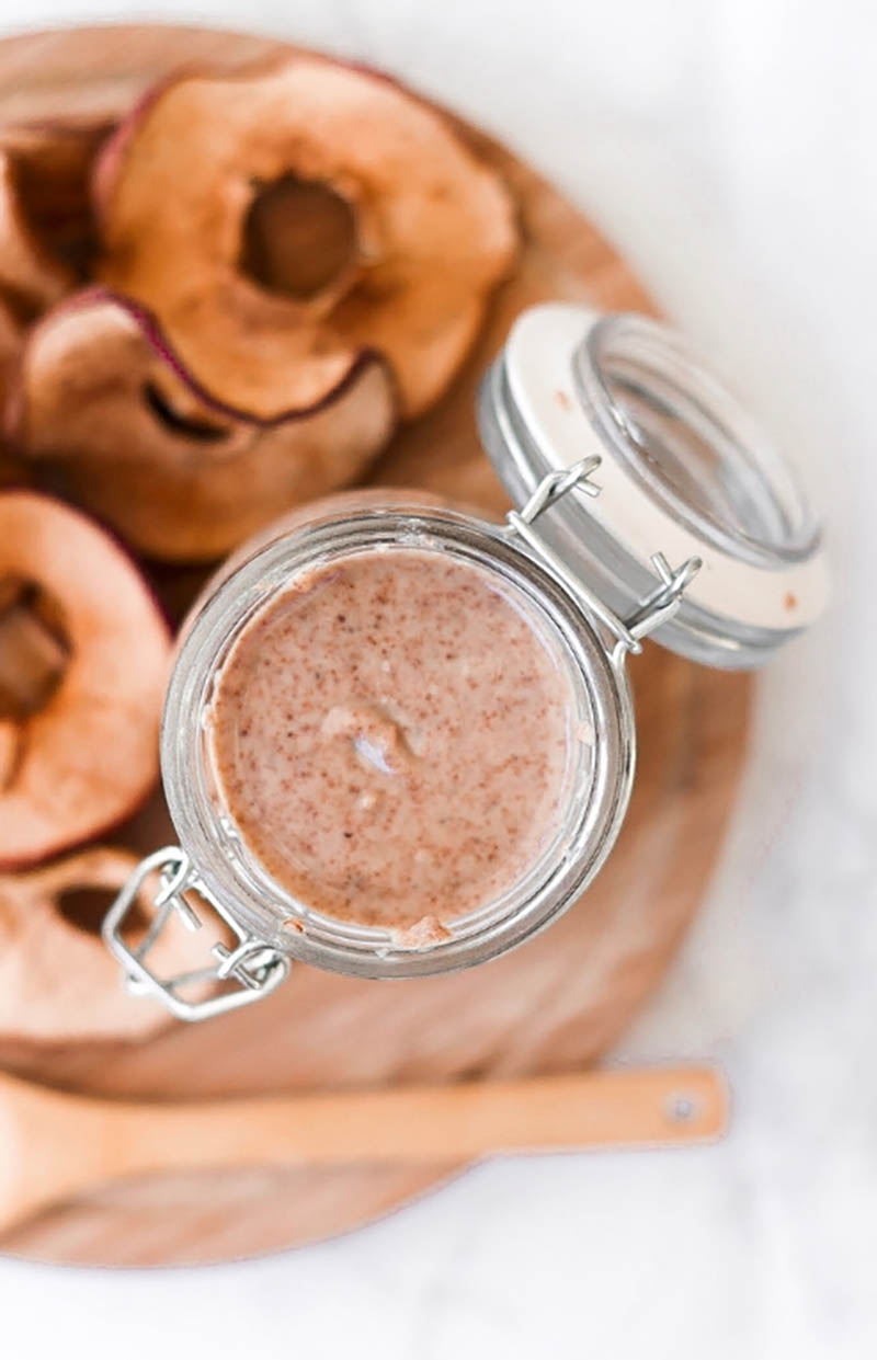 Homemade Almond Butter and Apple Chips