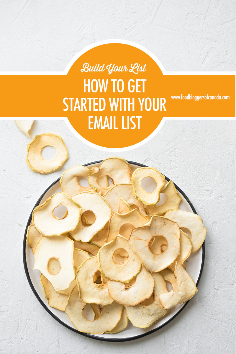 How to Get Started Building Your Email List | Food Bloggers of Canada