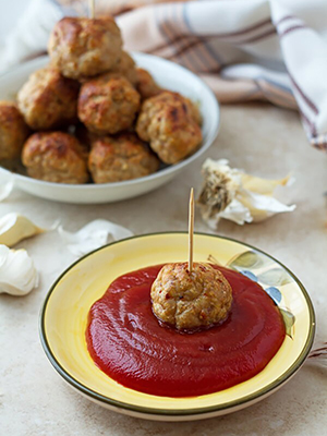 Baked Chicken Meatballs | Ilona's Passion