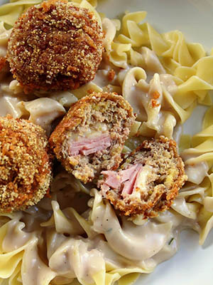 Chicken Cordon Bleu Meatballs | Jo and Sue