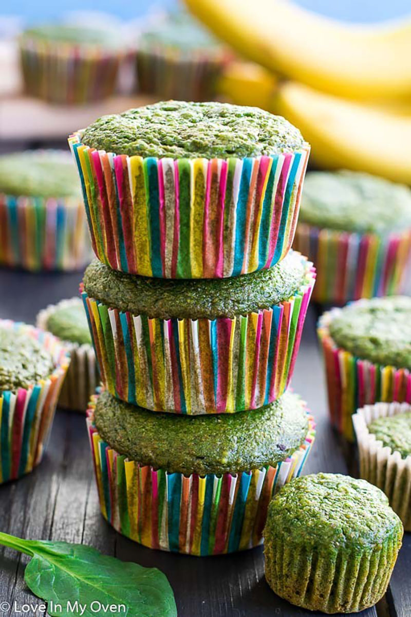Green Monster Muffins | Love In My Oven