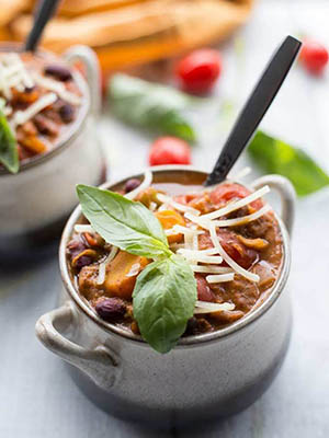 Slow Cooker Creamy Avocado Chili | Crumb Top Baking