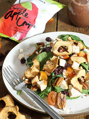 Crispy Apple Chip, Pecan, Chicken Spinach Salad | Earth, Food and Fire
