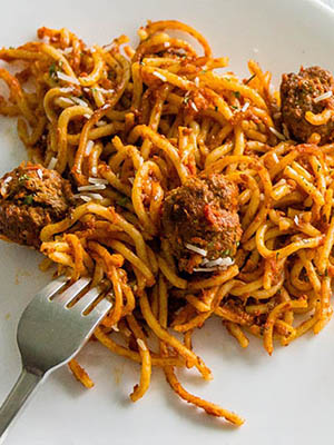 Spaghetti and Meatballs | Chocolates and Chai