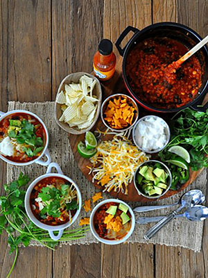 Vegetarian Lentil Chili Bar | Food Bloggers of Canada