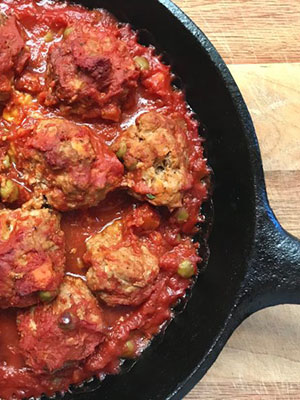 Turkey Peach Meatballs