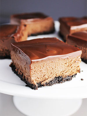 Triple Chocolate Cheesecake Bars | Our Happy Mess