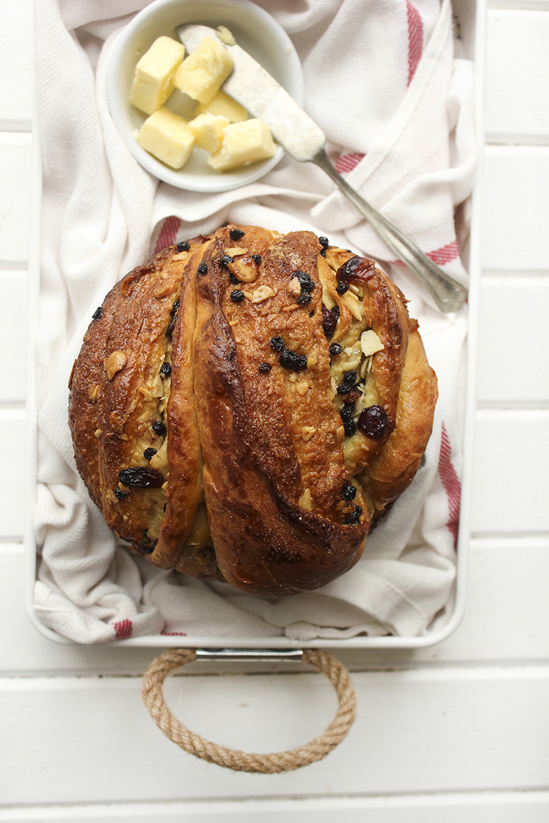 Citrus Hot Cross Brioche Kulich | 27th and Olive