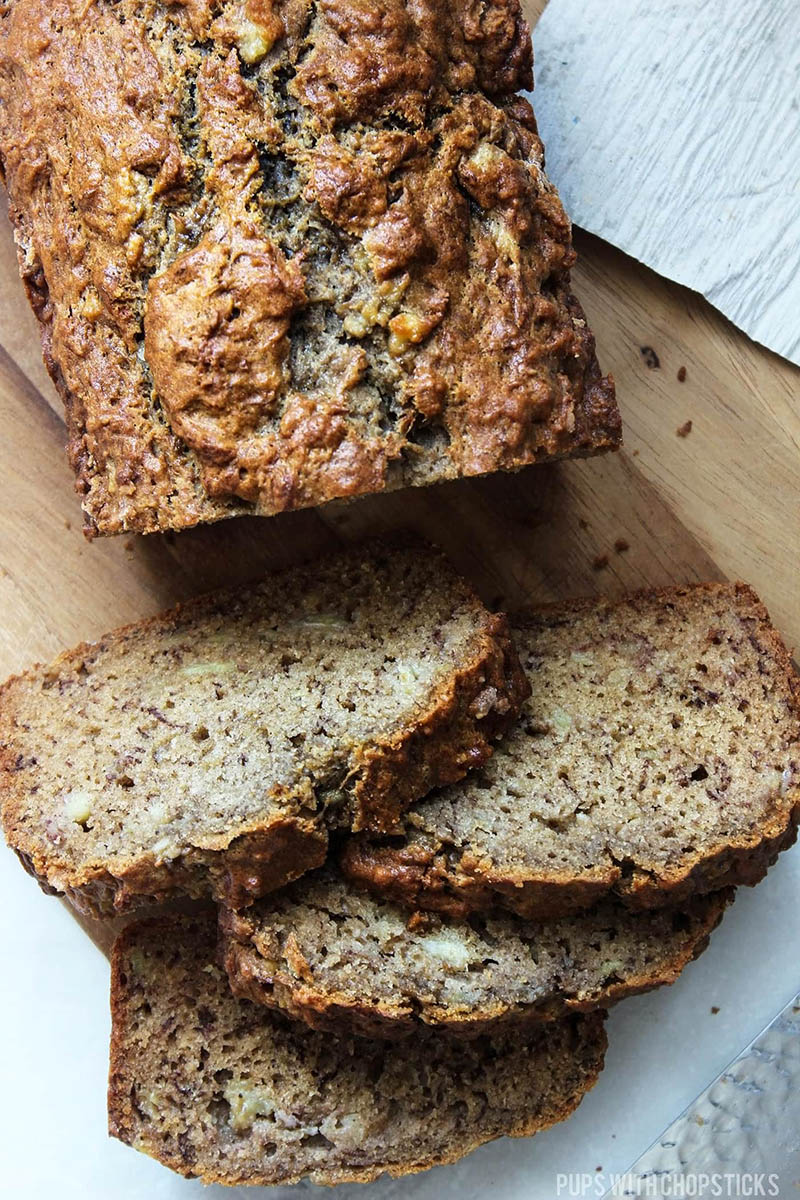 Roasted Banana Bread | Pups With Chopsticks