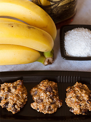 Banana Coconut Rum Cookies | eyes bigger than my stomach