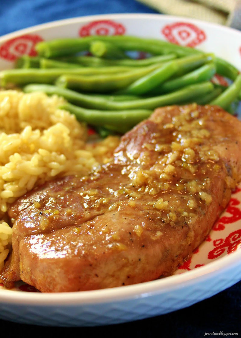 Sticky Garlic Pork Chops | Jo and Sue