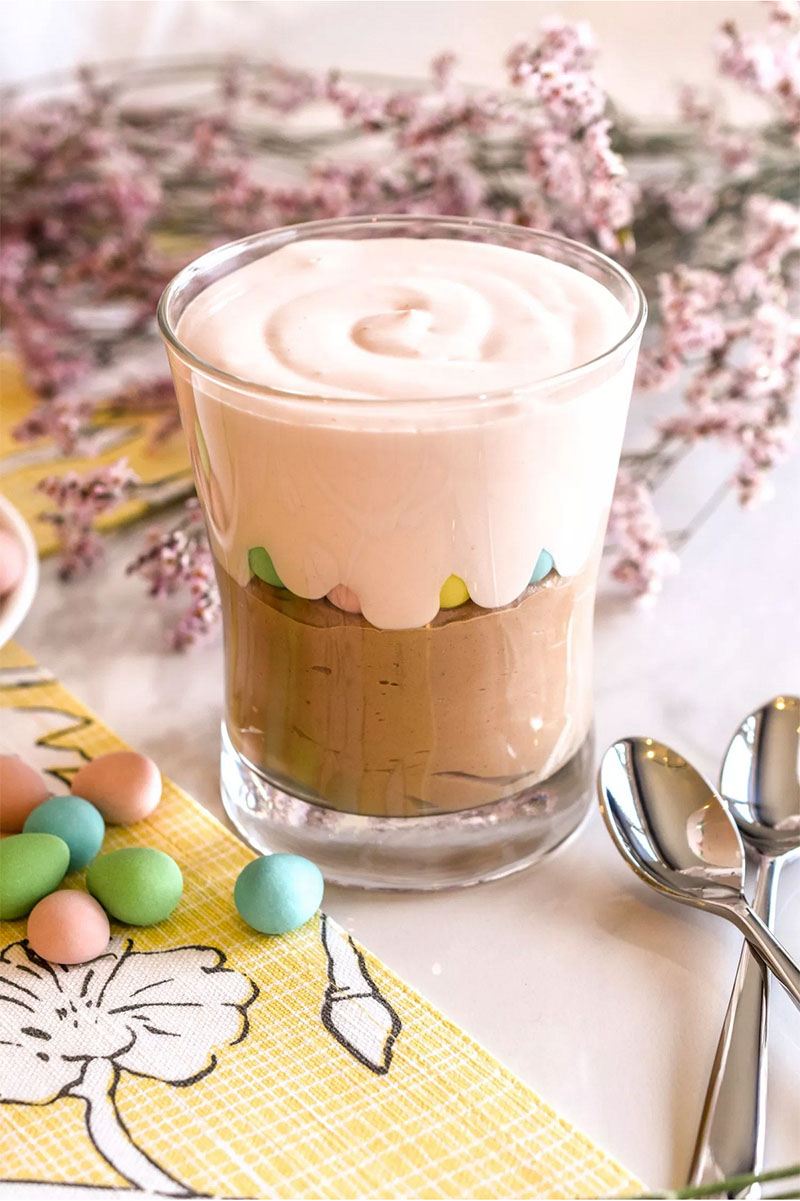 Easter Mousse Cups | Peppers and Pennies