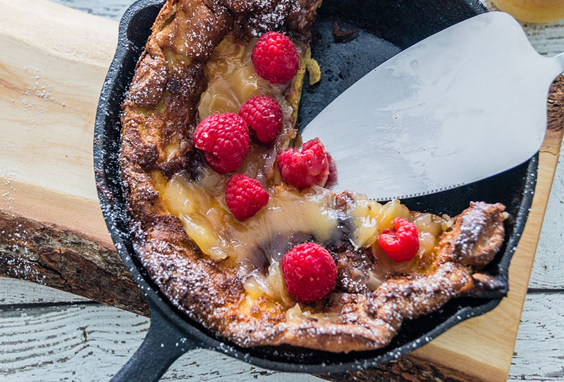 Lemon Raspberry Dutch Baby | Chocolates and Chai