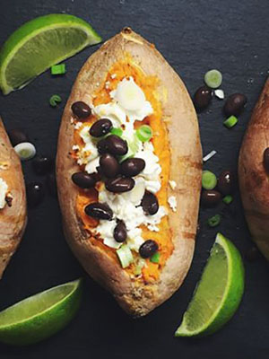 Twice Baked Chipotle Sweet Potatoes | How To Eat