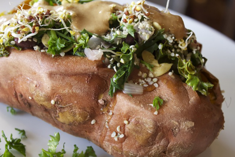 Quick and Easy All Dressed Sweet Potato | Meghan Telpner