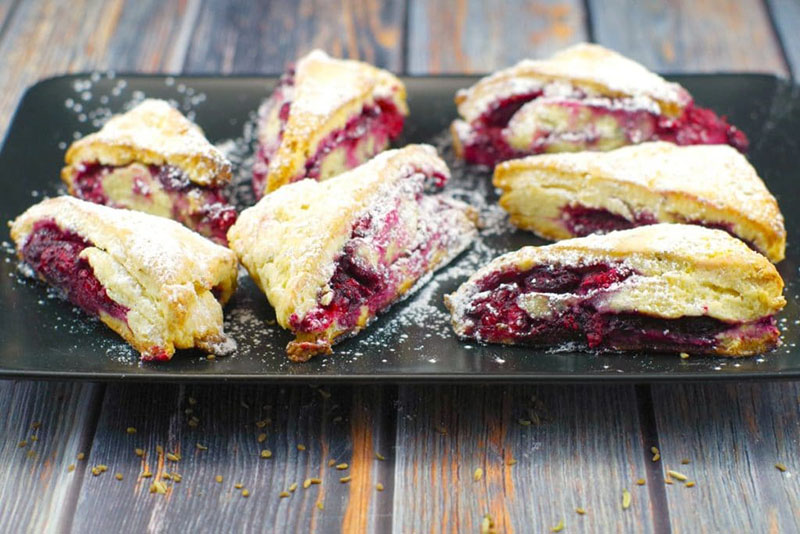 Raspberry Lemon Scones | Food Meanderings