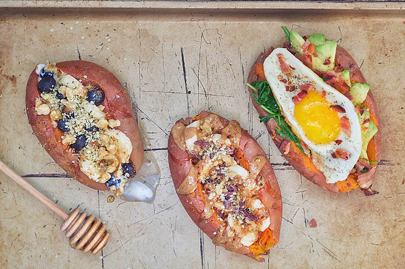 Stuffed Breakfast Sweet Potatoes | Holistic Foodies