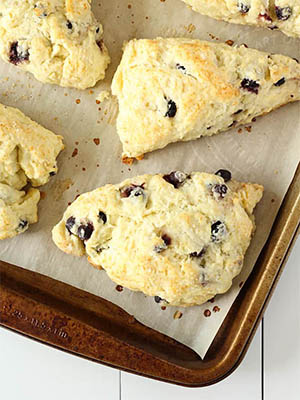 Saskatoon Berry Lemon Scones | Cooking In My Genes