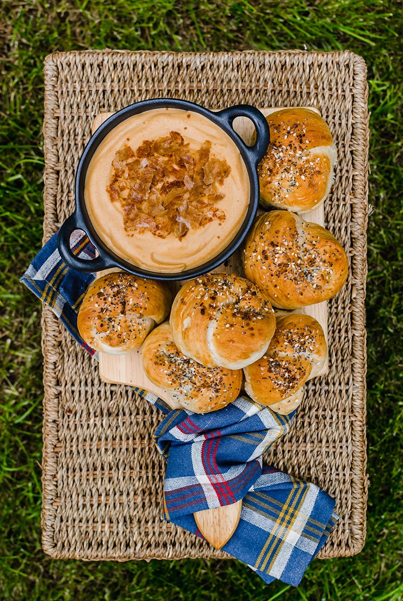 Pretzel Bites With BBQ Queso Dip by Radiant Rachels
