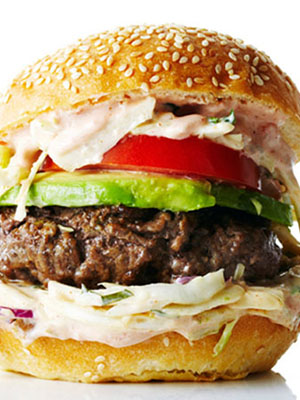 Chipotle Burger With Creamy Coleslaw | Bite Me More