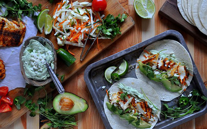 Fish Tacos With Avocado Crema | Food Bloggers of Canada