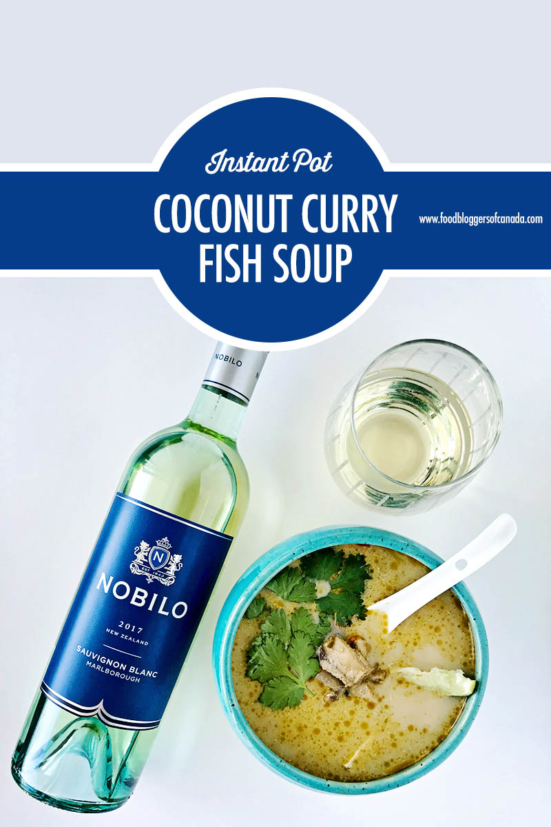 Instant Pot Coconut Curry Fish Soup | Food Bloggers of Canada