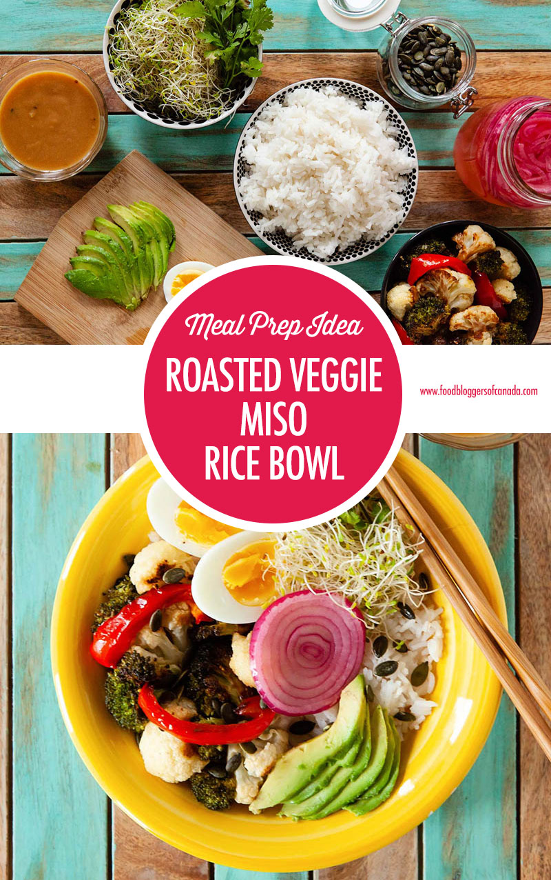 Roasted Veggie Miso Rice Bowl | Food Bloggers of Canada