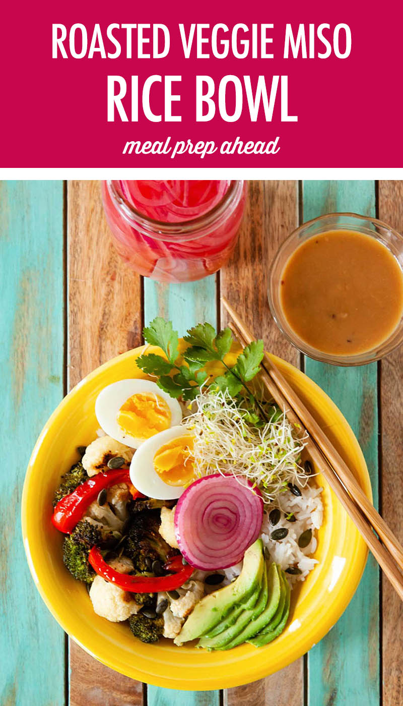 Roasted Veggie Miso Rice Bowl | Food Bloggers of Canada