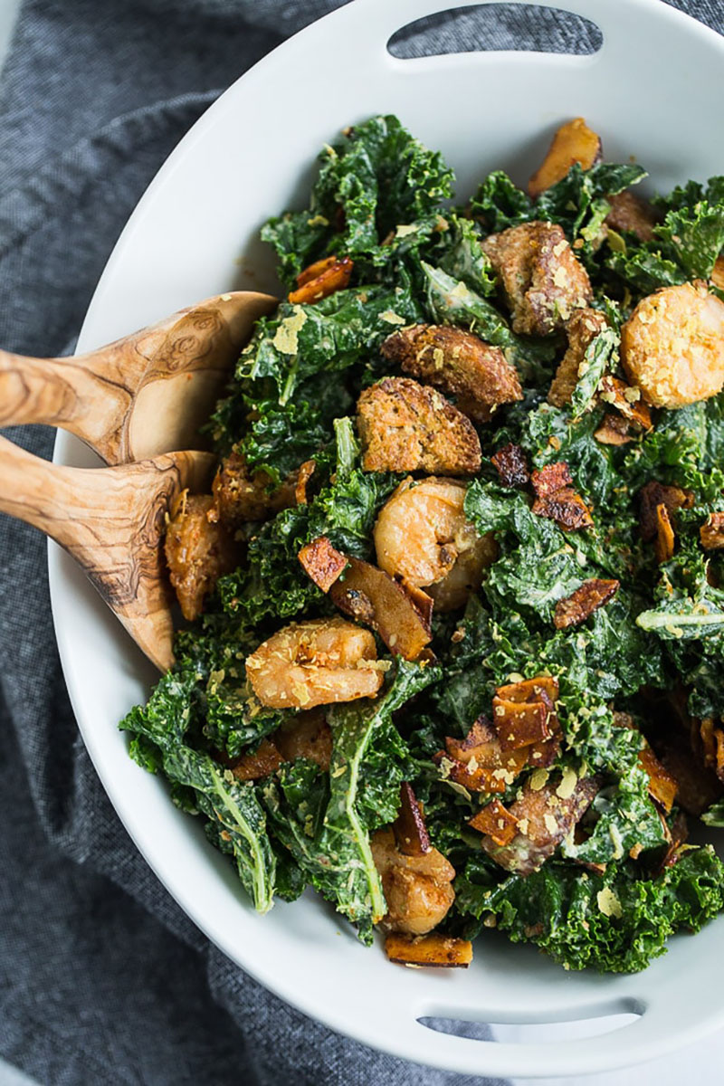 Kale Caesar Salad With 