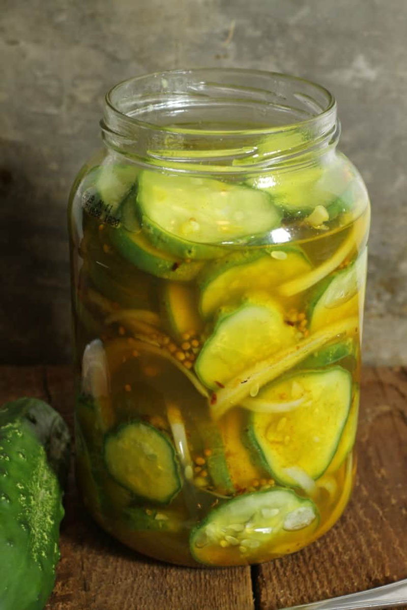 Refrigerator Bread and Butter Pickles | Earth Food and Fire