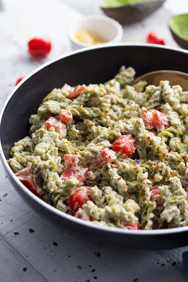 Creamy Vegan Avocado Mac and Cheese | Crumb Top Baking