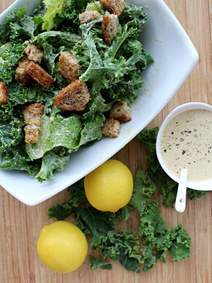 Vegan Caesar Salad With Easy Sprouted Grain Croutons | Insightful Bite