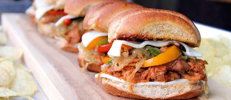 Vegan Philly Cheesesteak Sliders | Jo and Sue