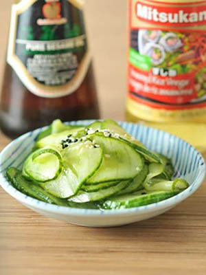 Lazy Pickles (or Japanese Cucumber Salad) | Kiku Corner