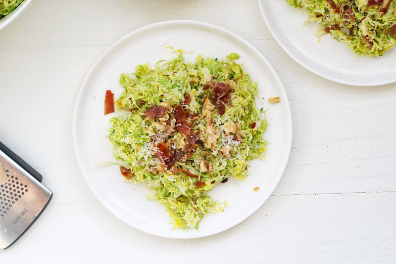 Brussels Sprouts Caesar Salad | Holistic Foodie