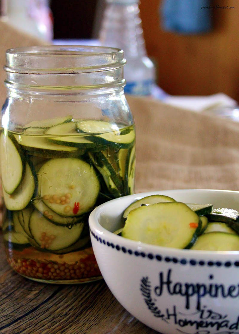 Spicy Quick Zucchini Pickles | Jo and Sue