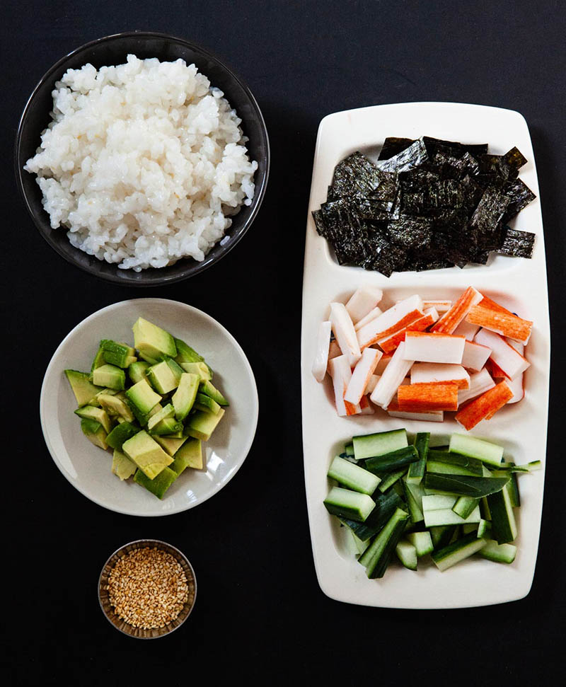 California Roll Salad Ingredients