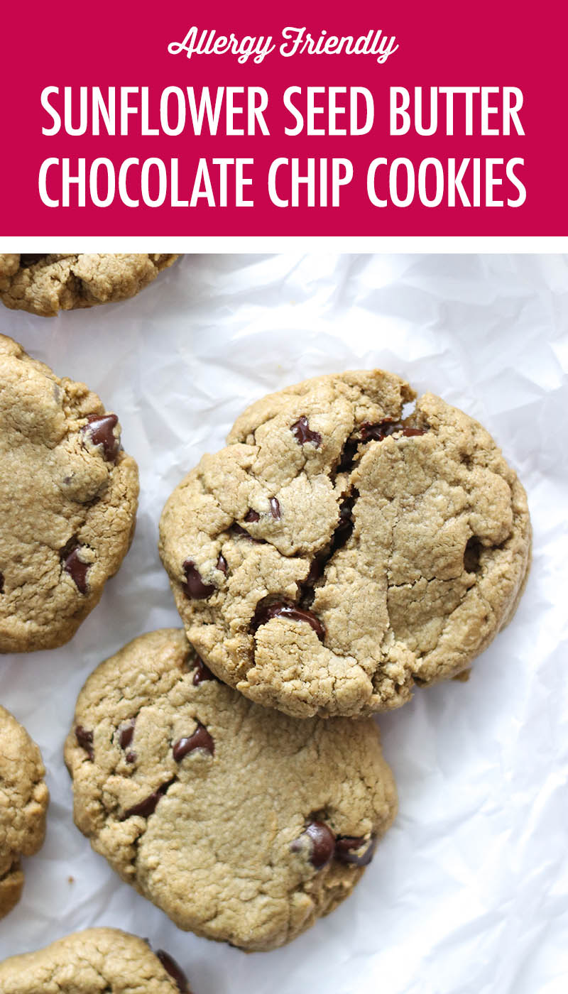 Sunflower Seed Butter Chocolate Chip Cookies | Food Bloggers of Canada