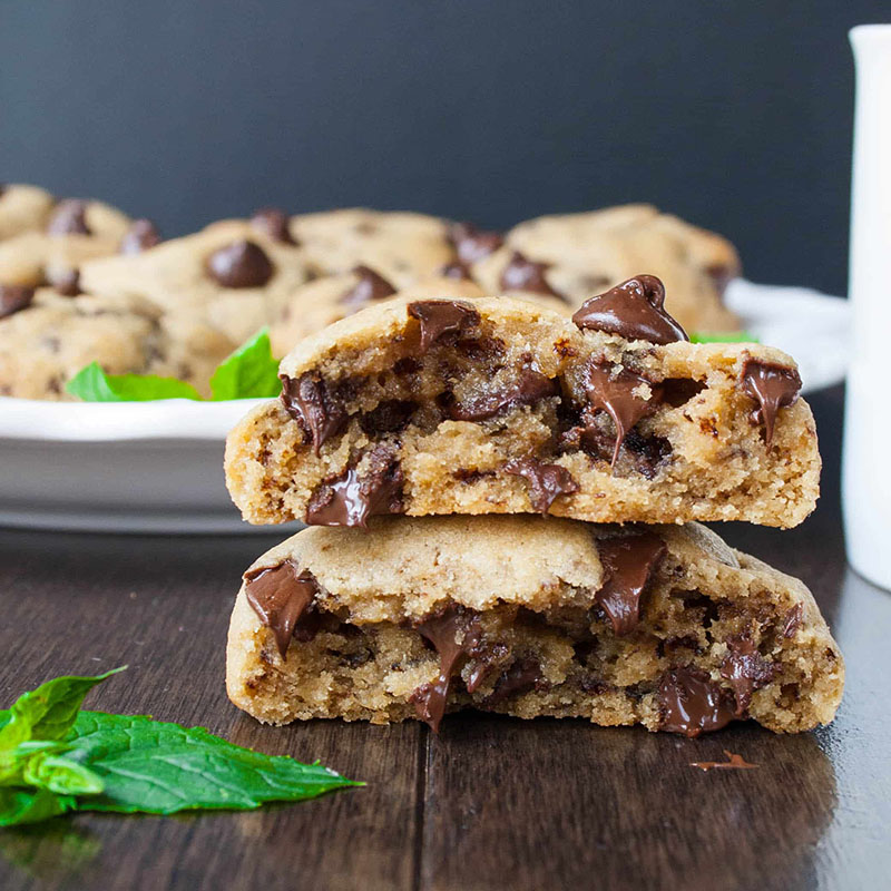 Mocha Mint Chocolate Chip Cookies | Sweet Little Baker