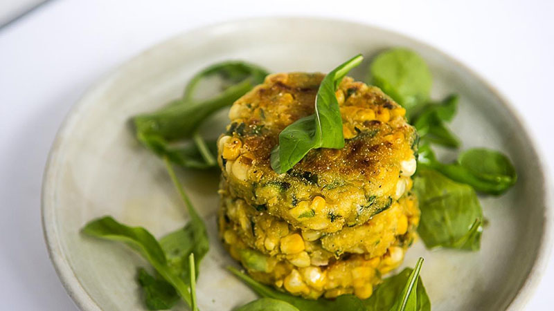 Zucchini and Corn Fritters
