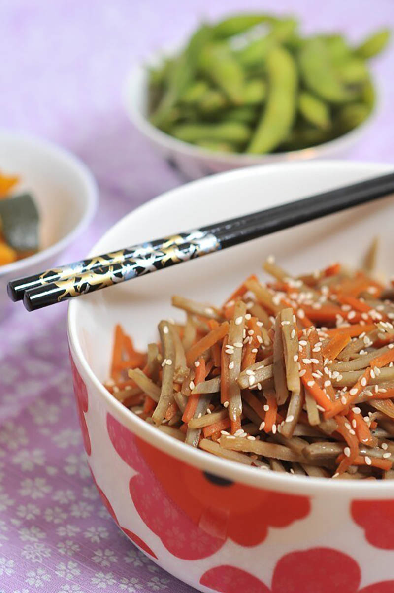 Burdock and Carrot Kimpira