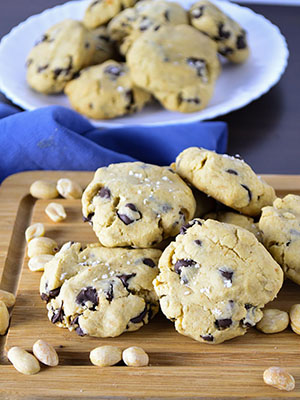 Soft Baked Chocolate Chip Peanut Butter Cookies | She Bakes Here